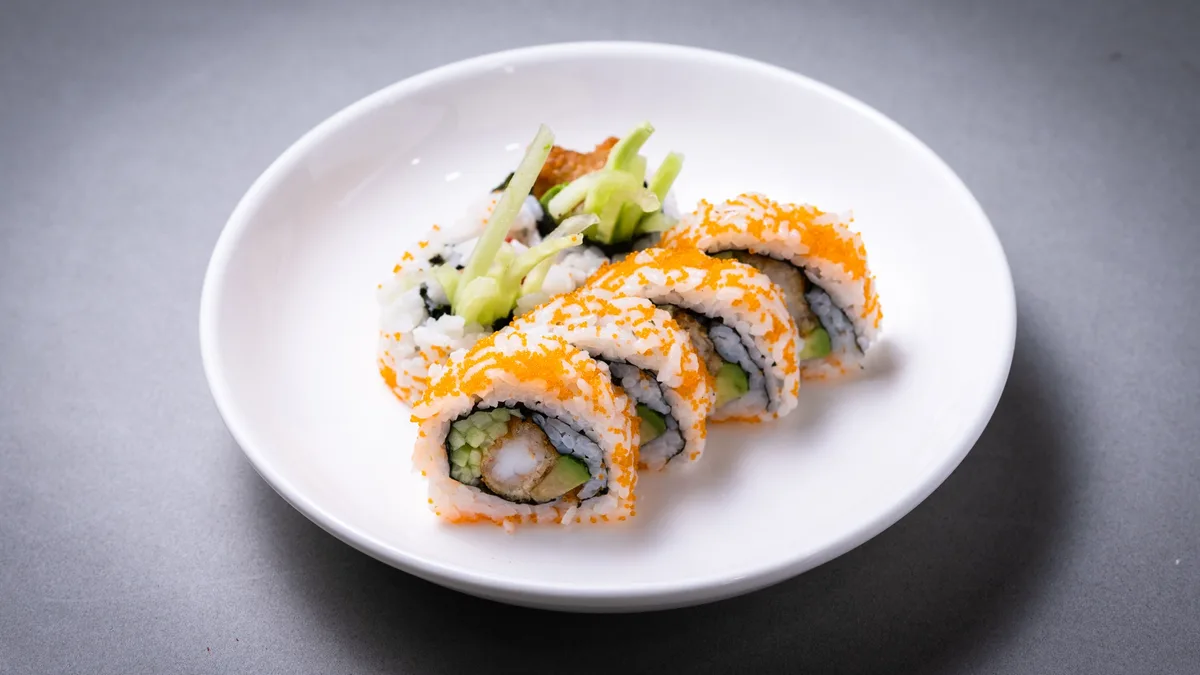 Shrimp Tempura Inside Out Roll