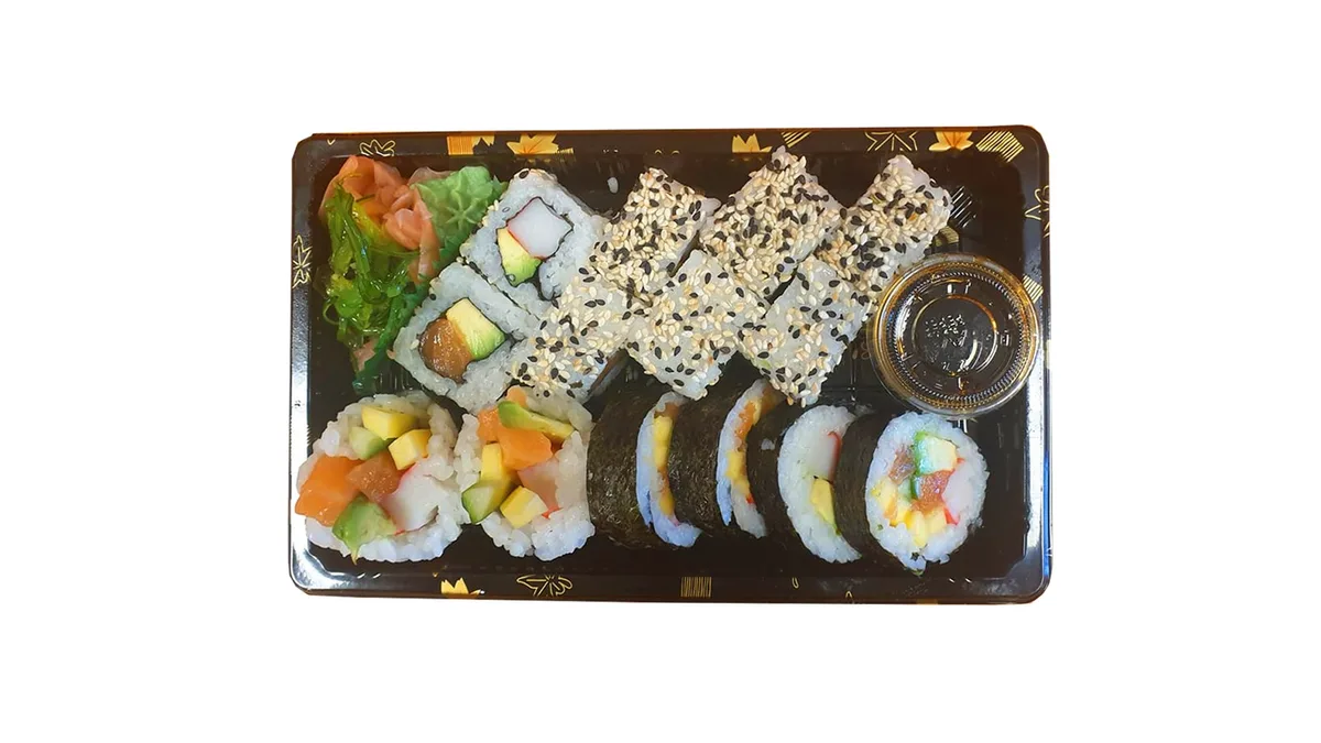 562. Set 14ks: futo maki, california losos a krab