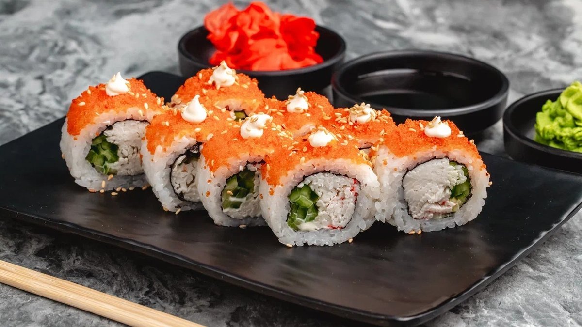 Kaliforniya Hisə Verilmiş Qızılbalıqlı Roll (8 ədəd)