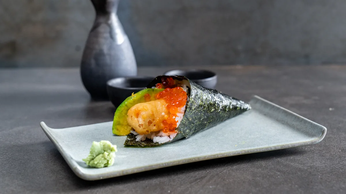 Salmon Tempura Cone