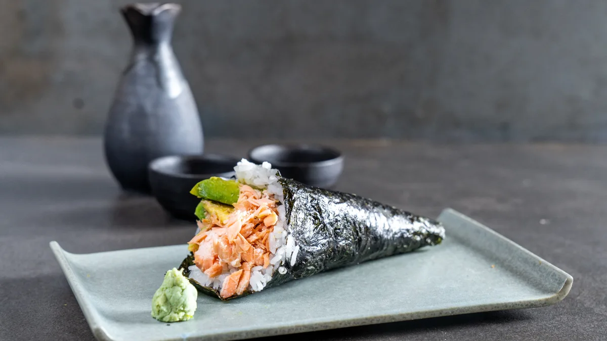 Salmon Teryaki Cone