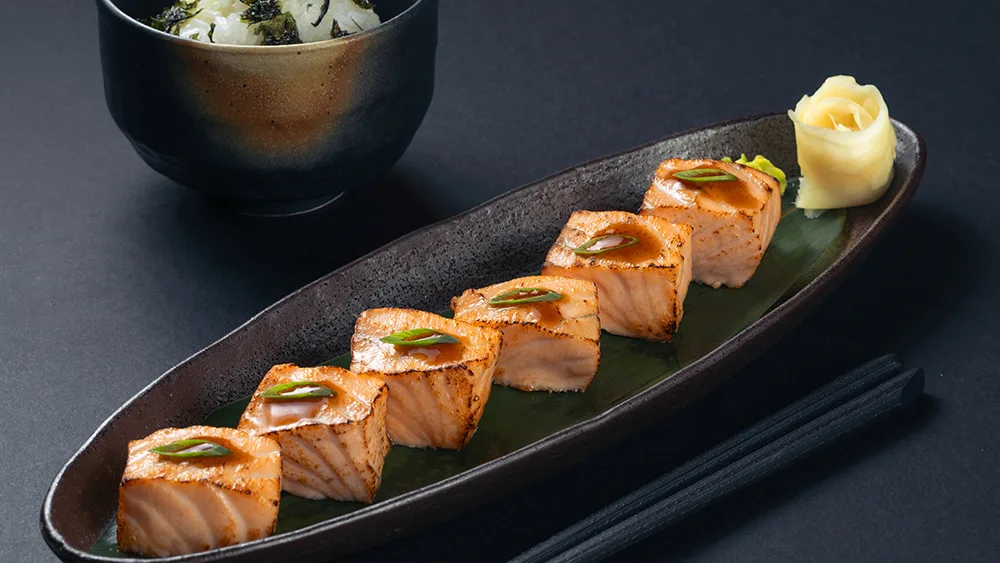 Salmon cubes