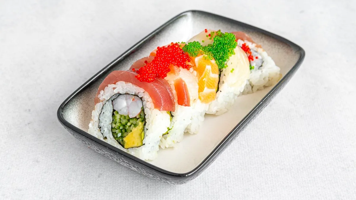 California rainbow uramaki