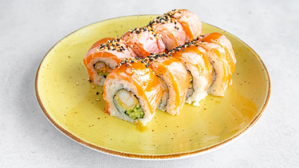 Sake aburi maki