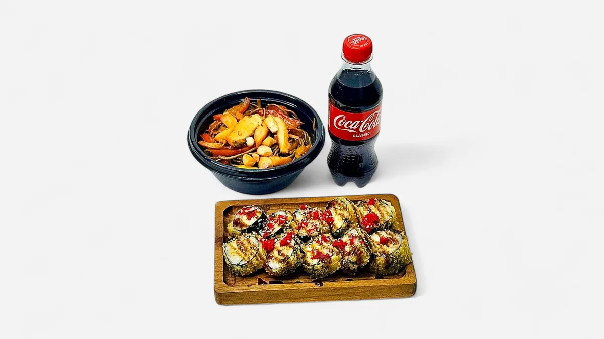 Combo Soba Salmon noodle+Hot Cesar