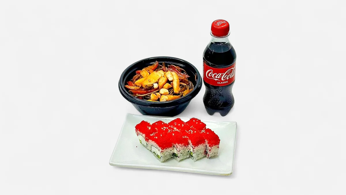 Combo Soba Salmon noodle+Kaliforniya