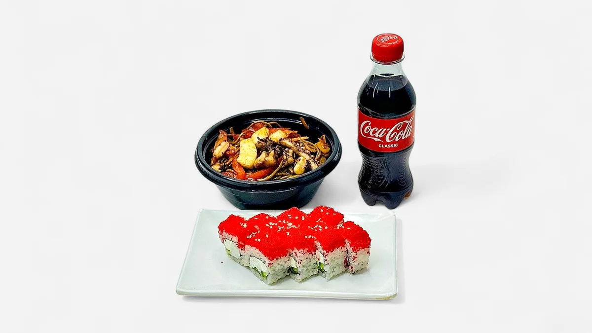 Combo Soba Seafood noodle+Kaliforniya