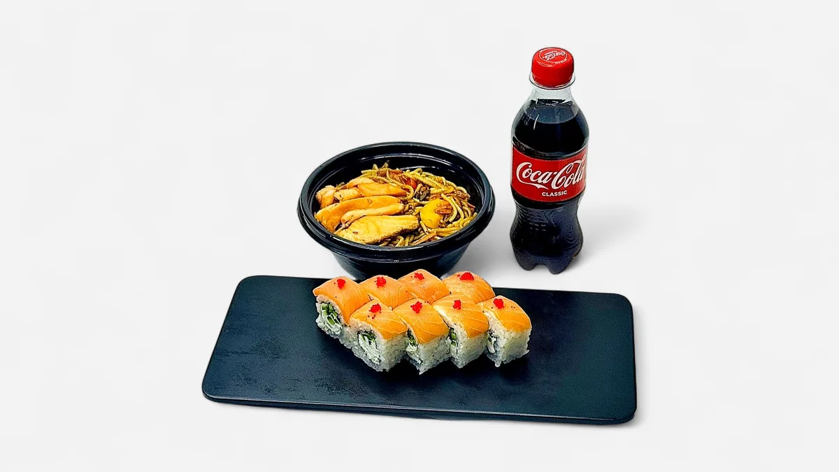 Combo Yumurtalı Balıglı noodle+Filadelfiya