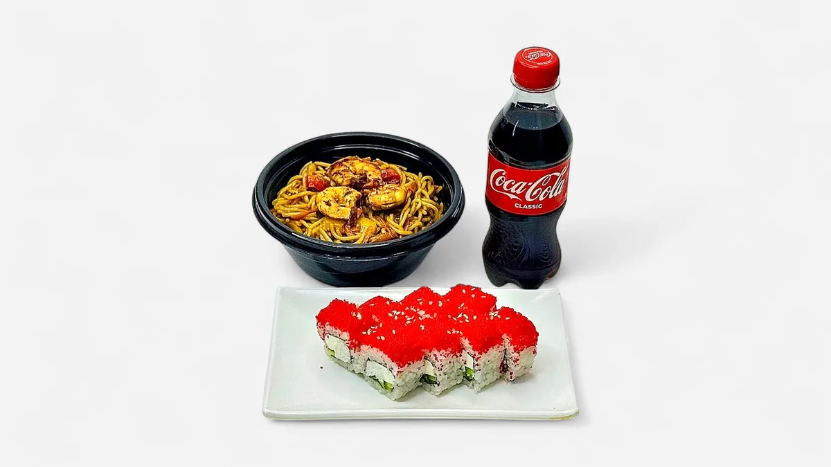Combo Yumurtalı Krevetli noodle+Kaliforniya