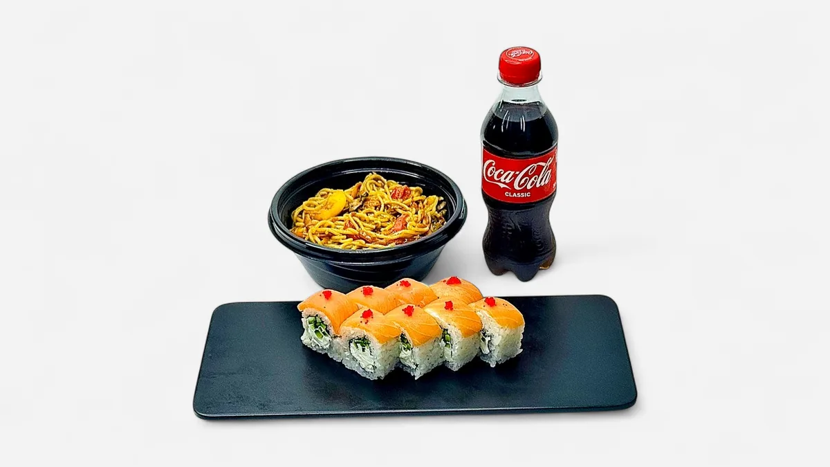 Combo Yumurtalı Terevezli noodle+Filadelfiya