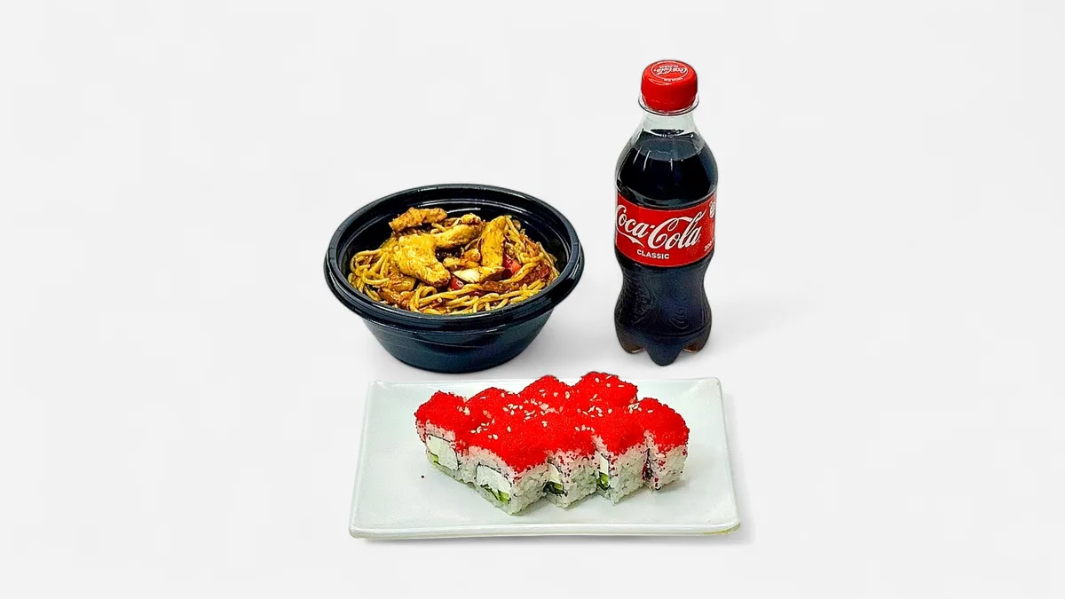 Combo Yumurtalı Toyuqlu noodle+Kaliforniya