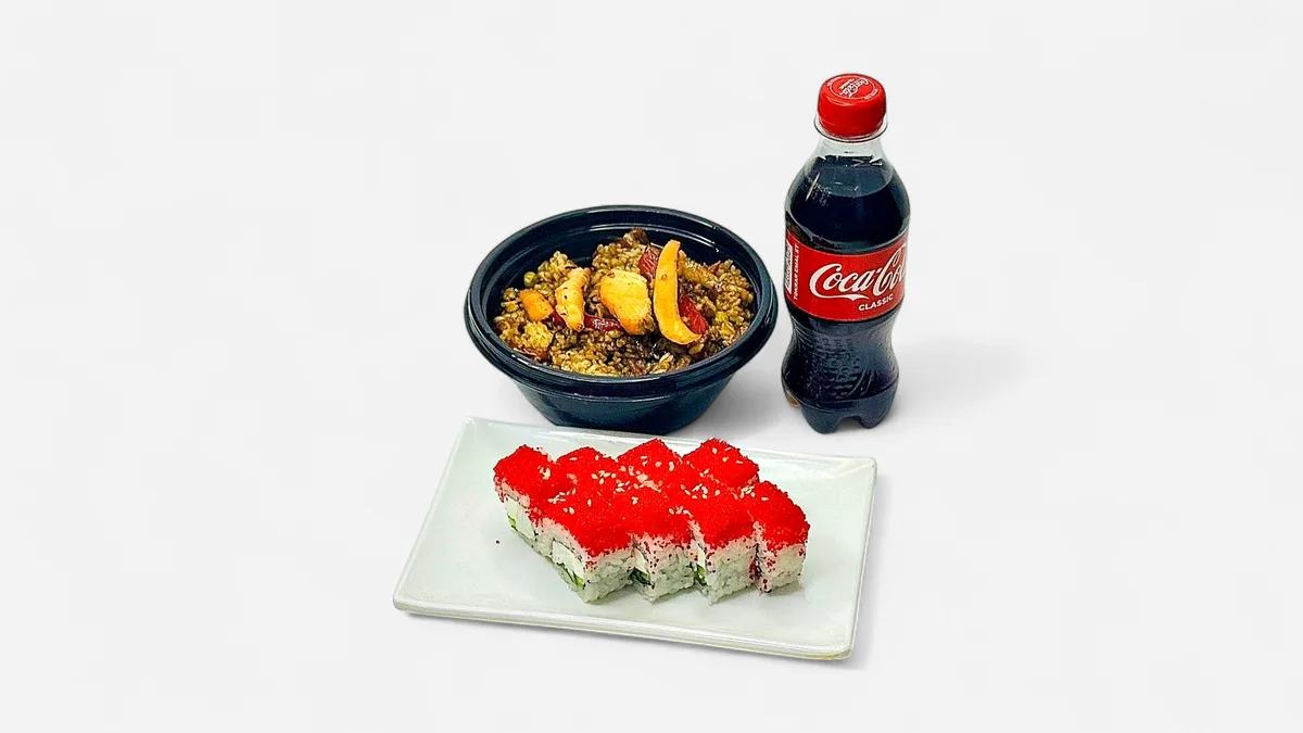 Wok Düyü Salmon+Kaliforniya