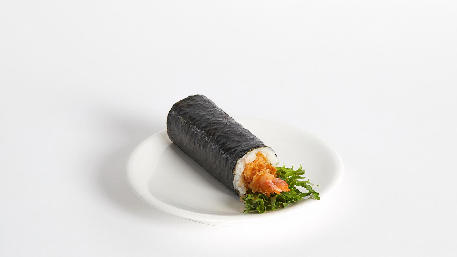 Panko Prawn White Rice Handroll