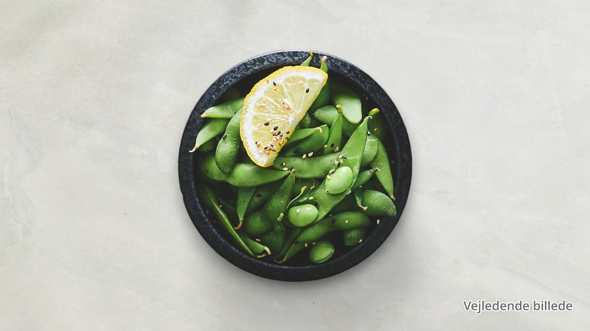 Edamame med havsalt og citron