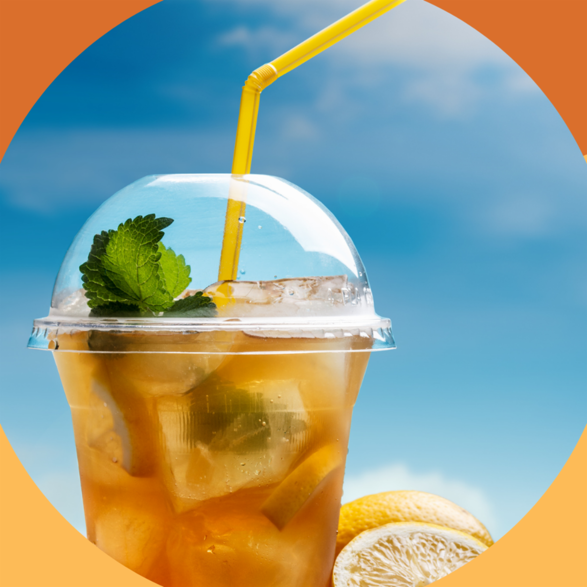 Citron Thai Tea, uppfriskande meny