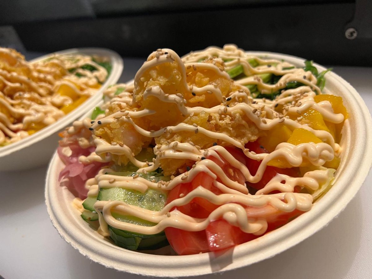 Poké Bowl Friterade Räkor