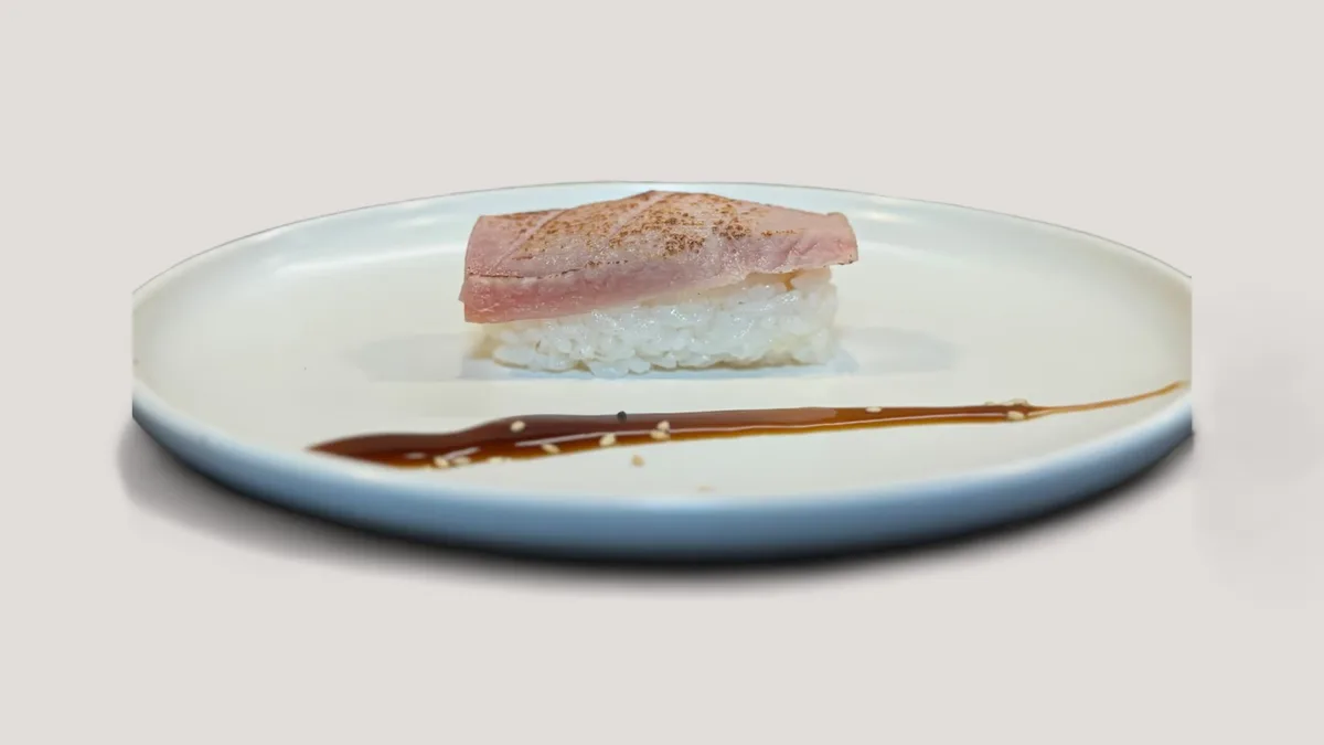 Flamed Maguro Nigiri
