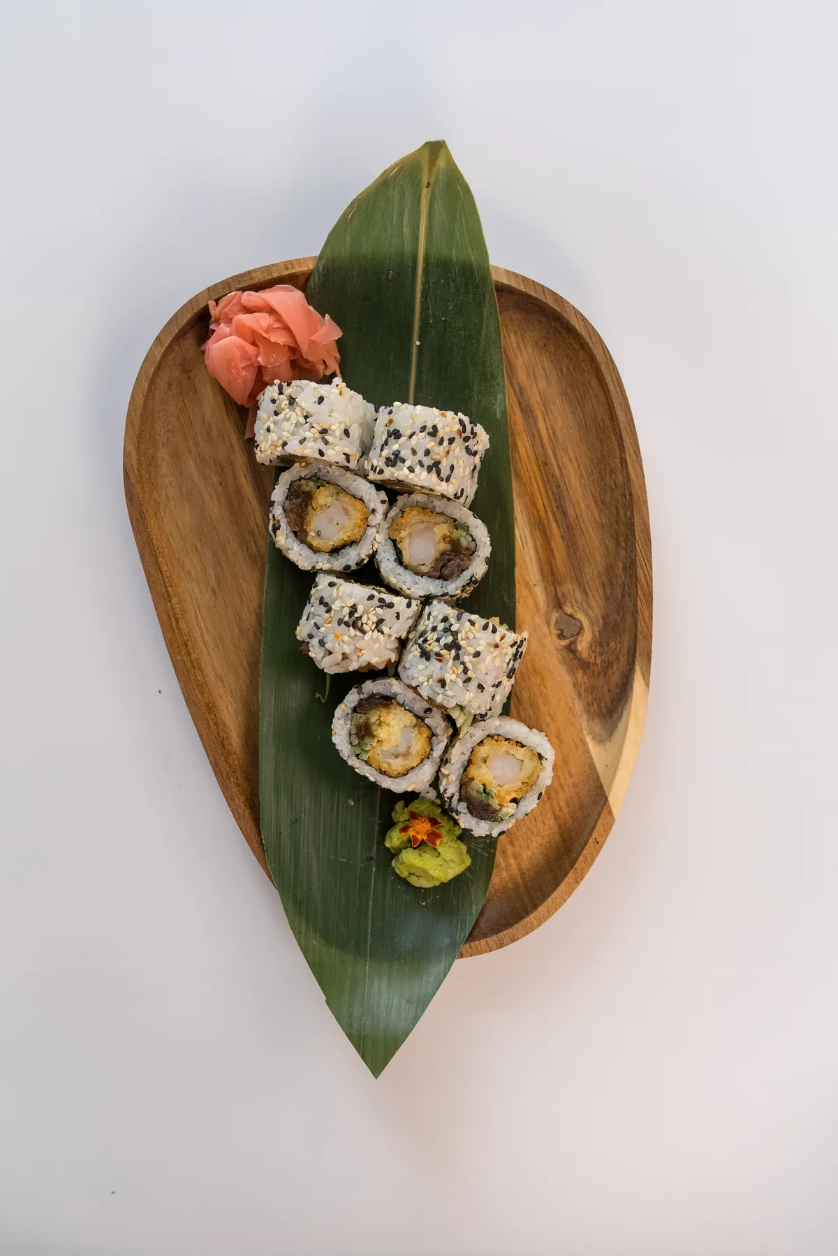 Uramaki krewetka w tempurze