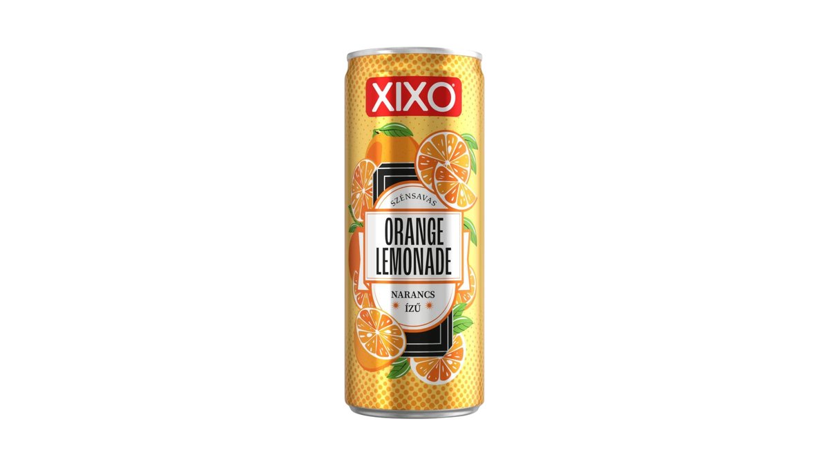 XIXO Orange Lemonade narancsízű 250ml, szénsavas üdítőital cukorral és édesítőszerekkel