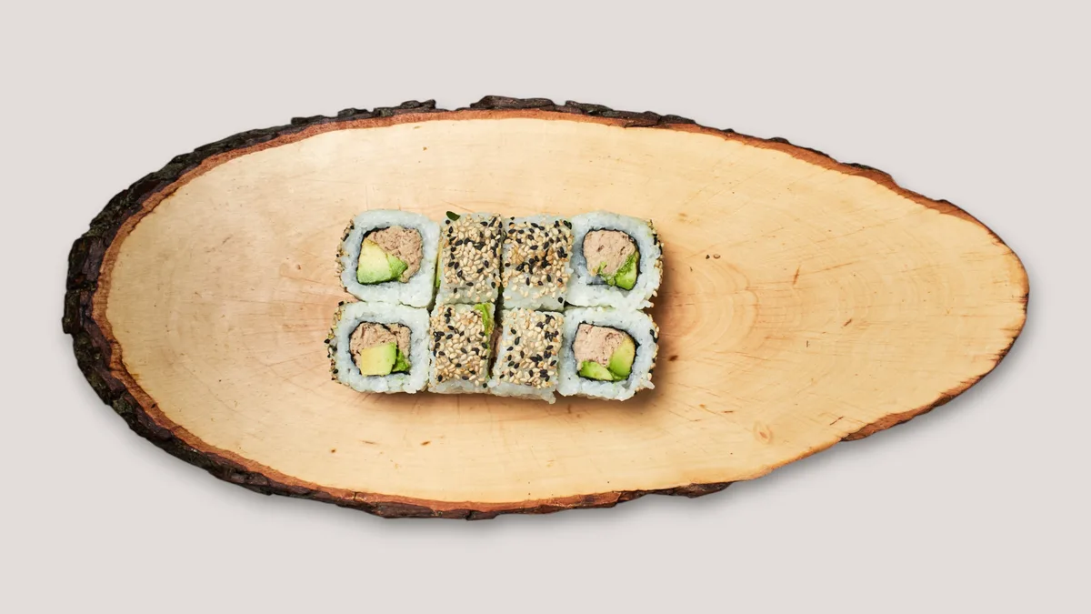 Cooked Tuna Inside Out