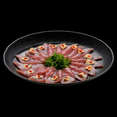 Carpaccio Atum Com Crispy De Alho