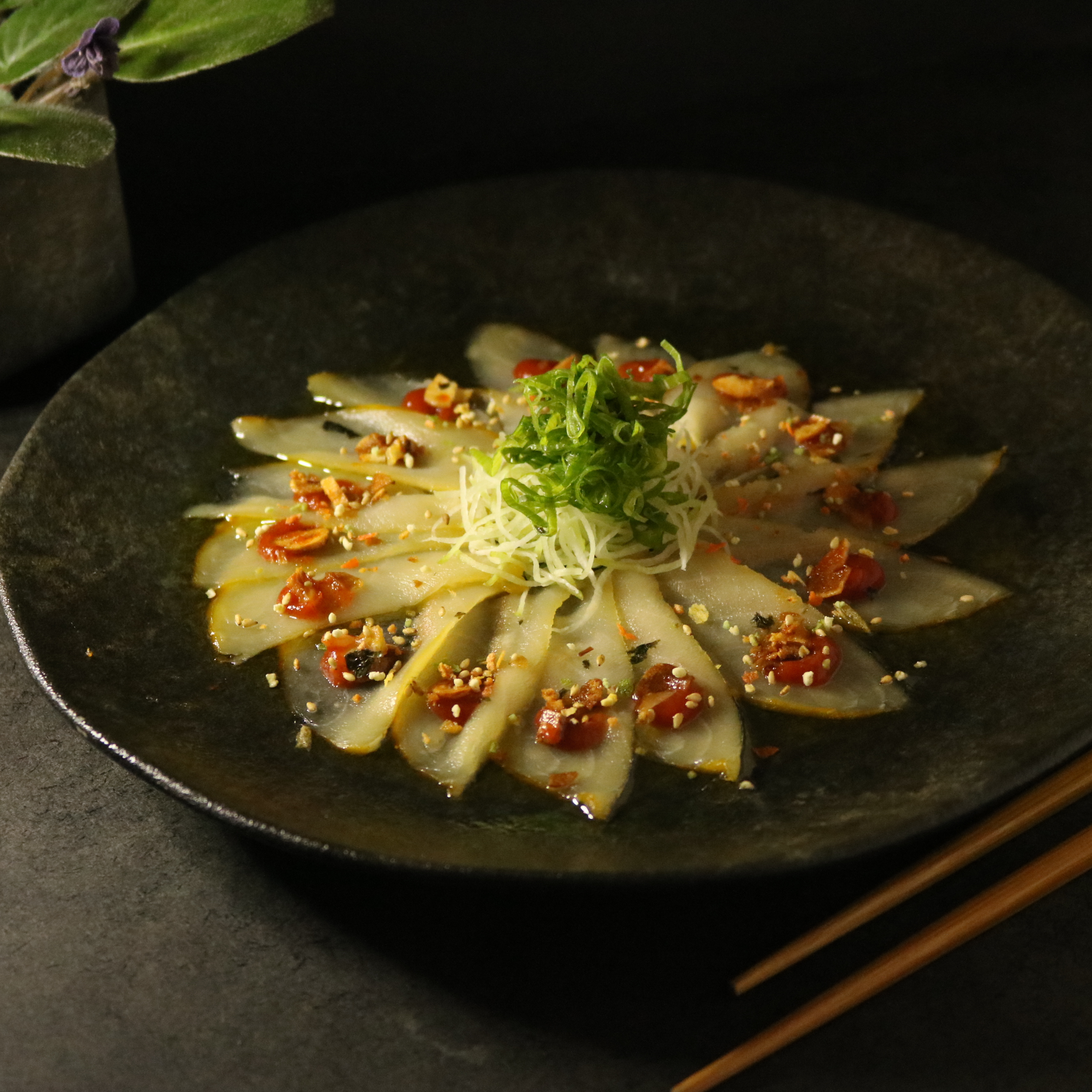 Carpaccio De Haddock Defumado