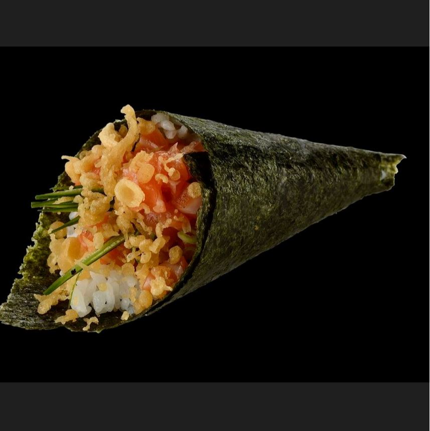 Temaki - Salmão Crocante