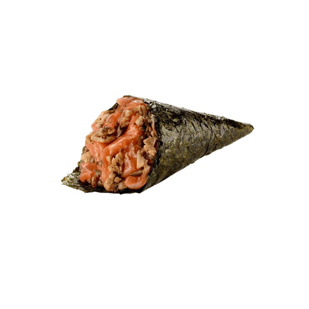 Temaki Shimeji E Salmão Sem Arroz