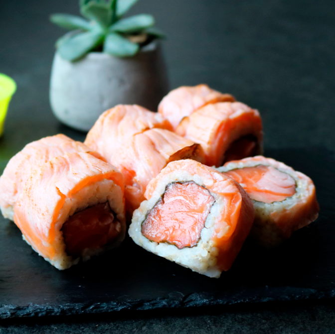 Uramaki Integral Salmão Trufado -8un