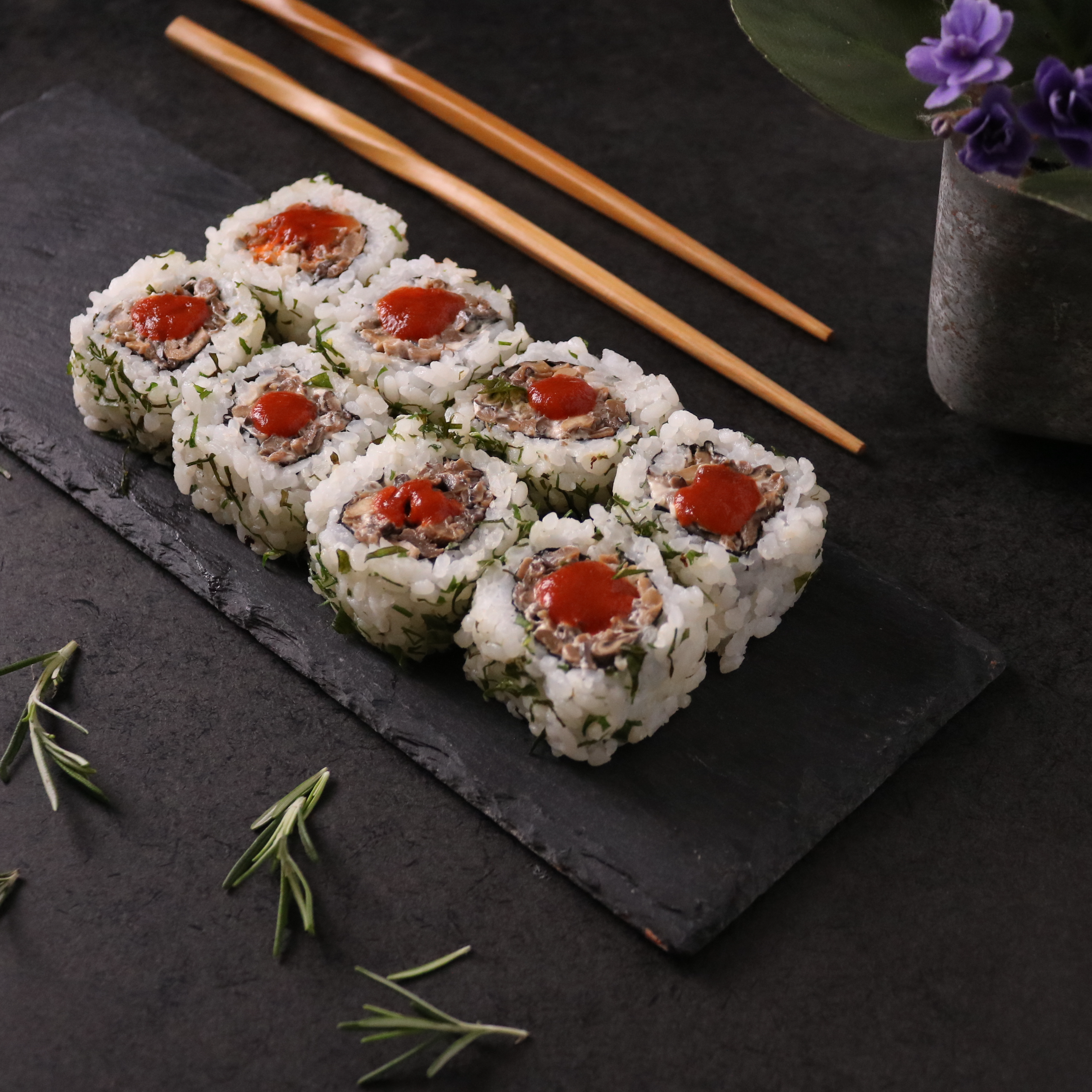 Uramaki Veggie De Shimeji - 8un
