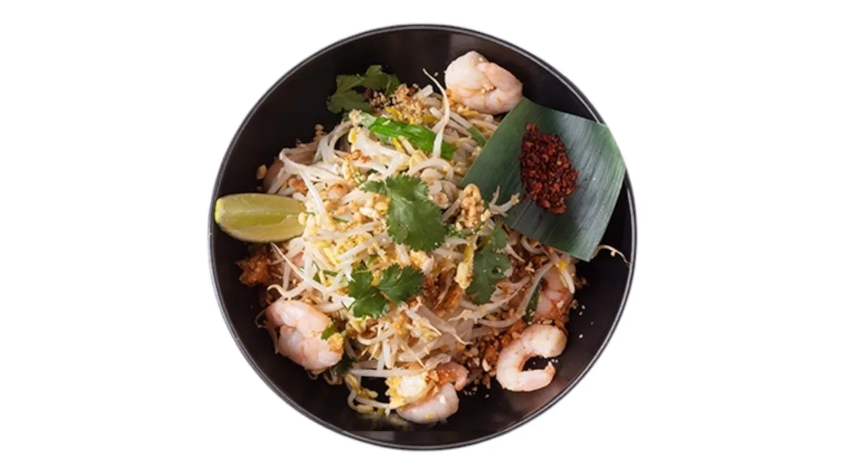 Noodles të Stilit Tajlandez me Karkalec Deti