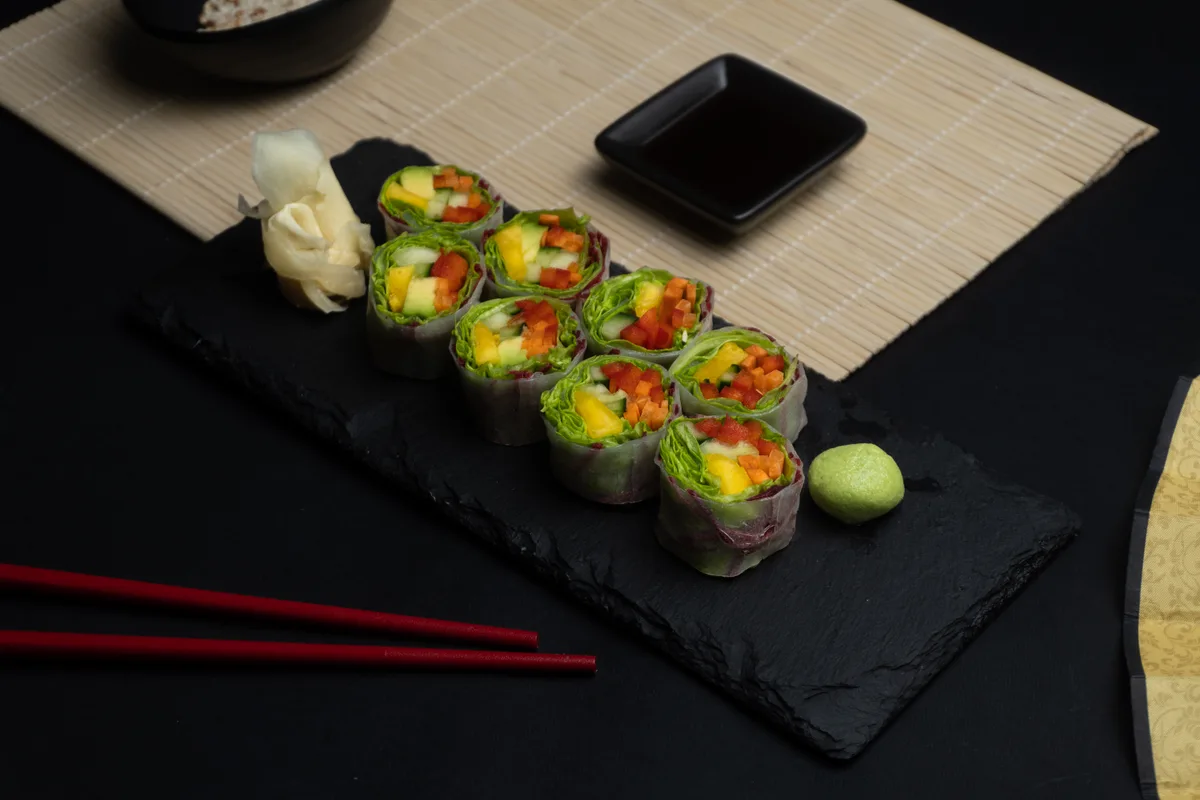 Rice paper veggie roll