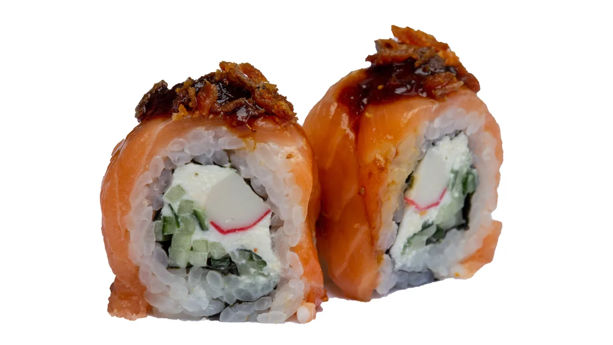 Double crispy salmon