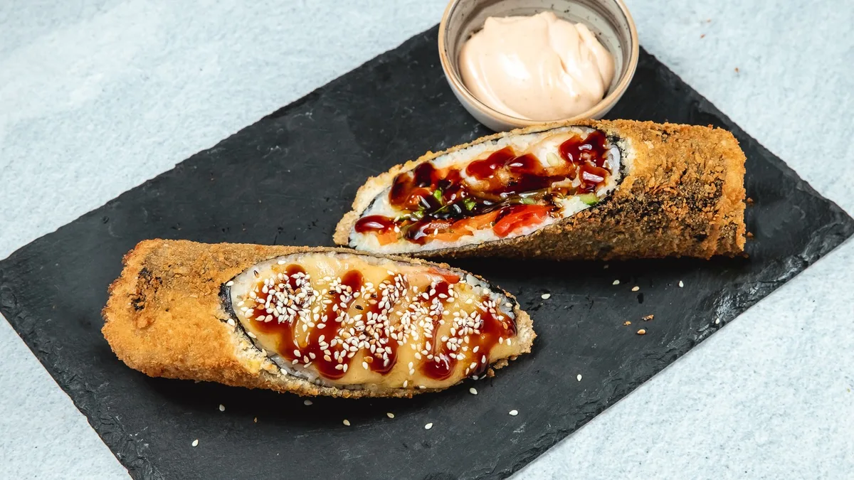 Burrito Salmon Bişirilmiş