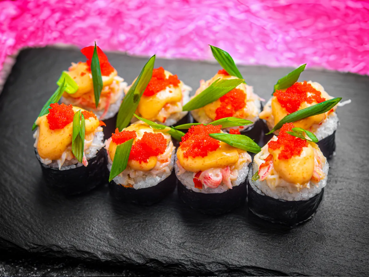 Paprika snow crab and Masago 8pcs