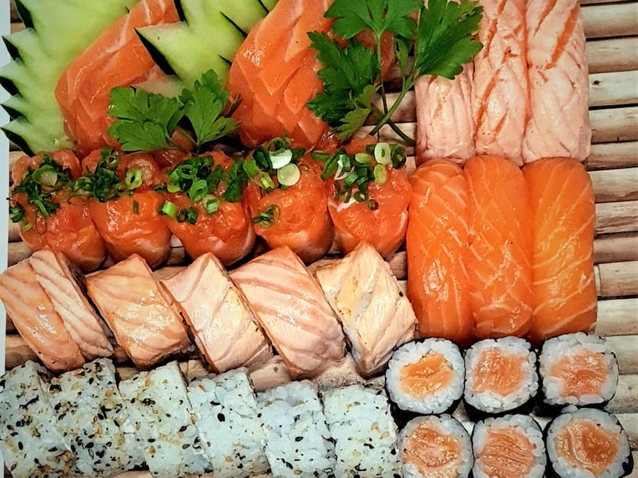 Box Three Salmon 38 Peças