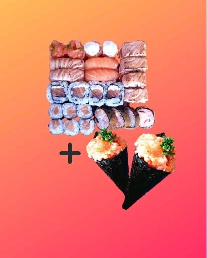 Box Two Ya 2 Temakis de Salmão
