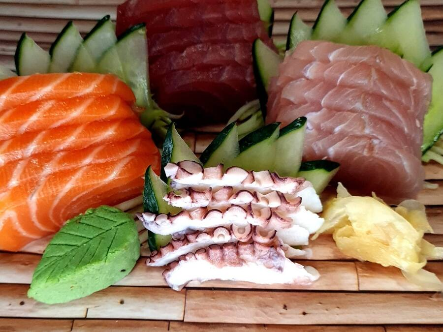 Sashimi Variado 20 Fatias.