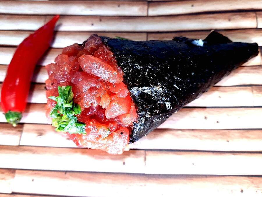 Temaki Atum Picante.