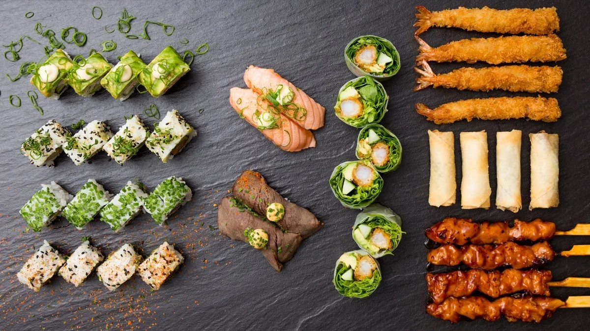 Sushi og snack lovers menu (38 stk)
