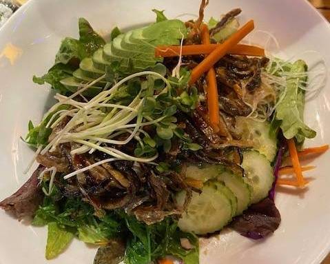 Salmon Skin Salad