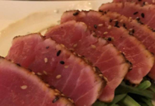Seared Peppered Tuna Sashimi