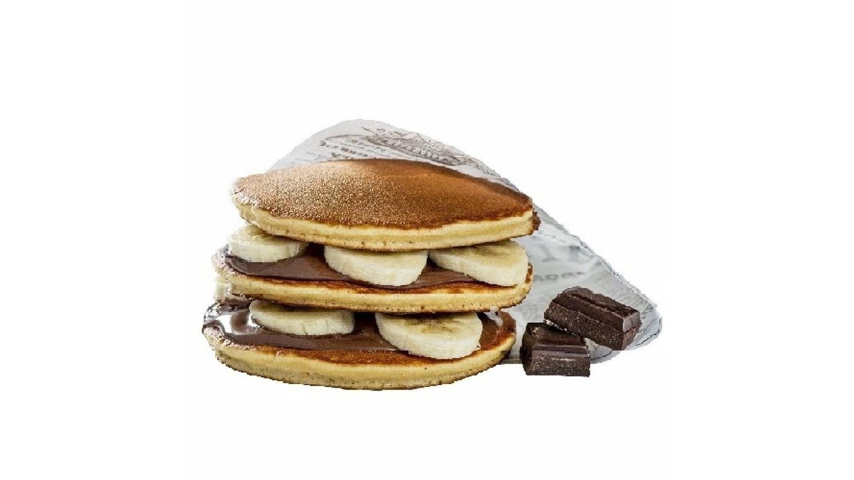 Trio pancakes cu nutella și banane