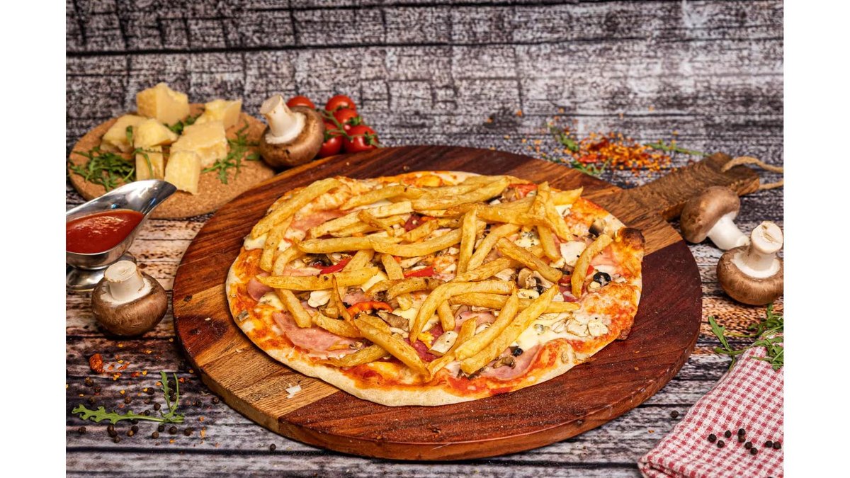 Pizza Cartofi Prăjiți Party 60x40