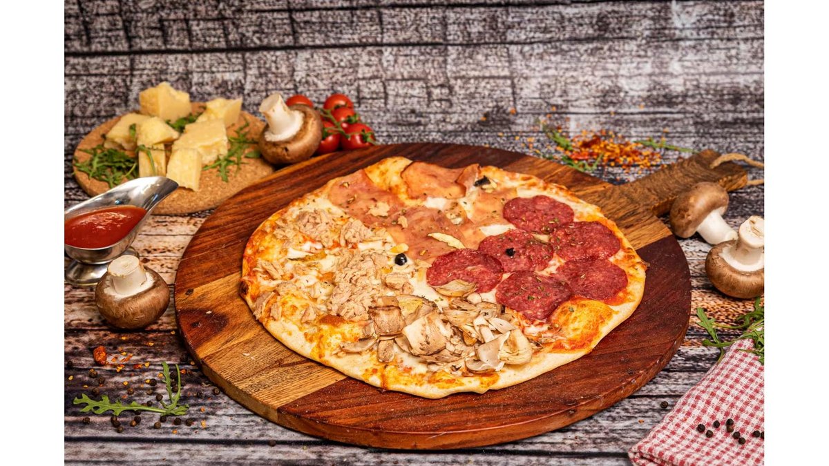 Pizza Quatro stagioni Party 60x40