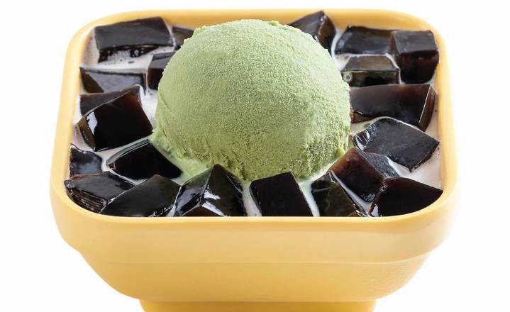 Grass Jelly and Ice Cream