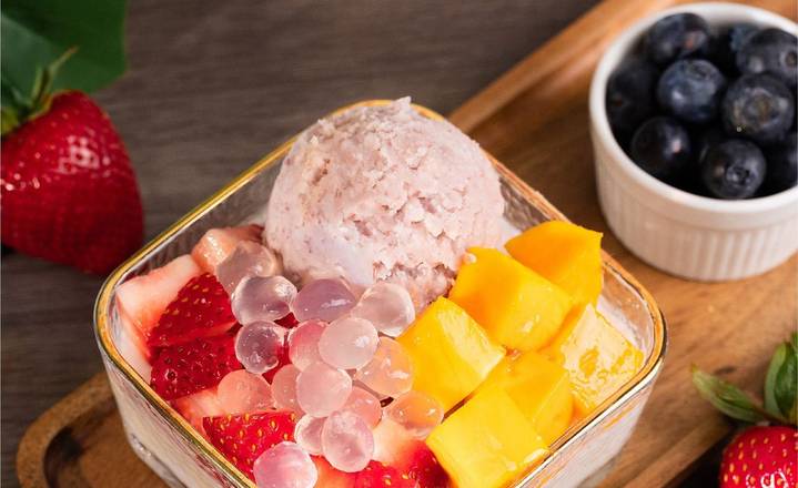 Taro Agar Coconut Jelly