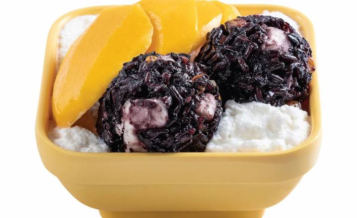 Thai Black Rice and Mango With Vanilla Frost