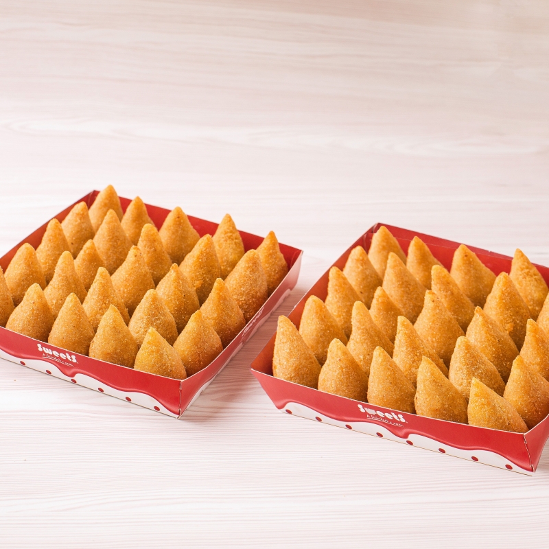 Kit 50 Mini Coxinhas Sweets