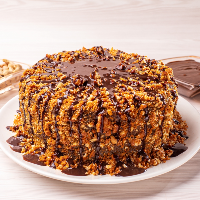 Torta de Brigadeiro Crocante de Castanha - 2kg